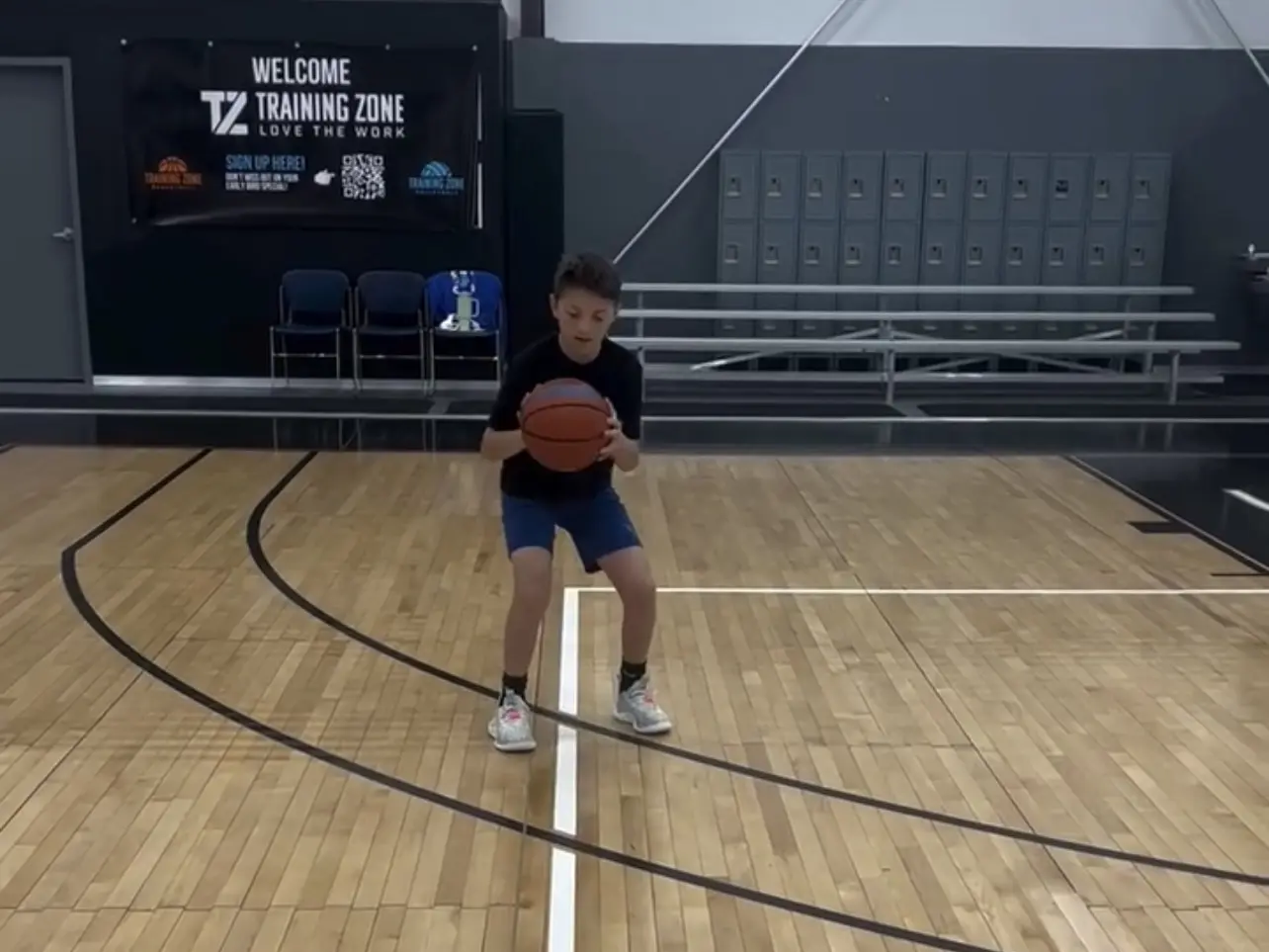 Jayce working on the shot line at Training Zone